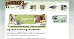 Desktop Screenshot of duchyfarmkennels.co.uk