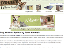 Tablet Screenshot of duchyfarmkennels.co.uk